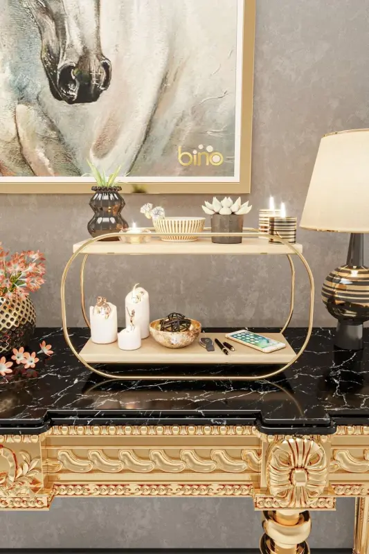 Многоцелевой Органайзер Овальная Полка Деревянный Настольный - 3