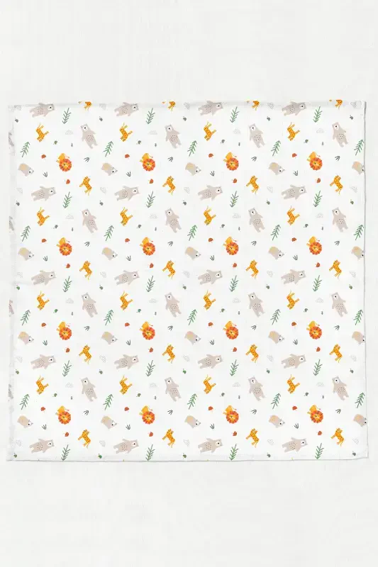 Многофункциональное муслиновое детское одеяло Leo - Xl 75x100 Cm-Leo - 3