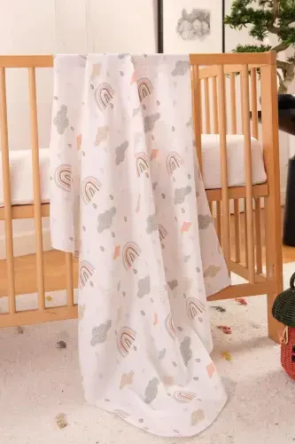 Многофункциональное муслиновое одеяло и комплект из 3 одеял, 100% хлопок, сертификат Oeko-Tex, 80x80 см-коричневый - 7