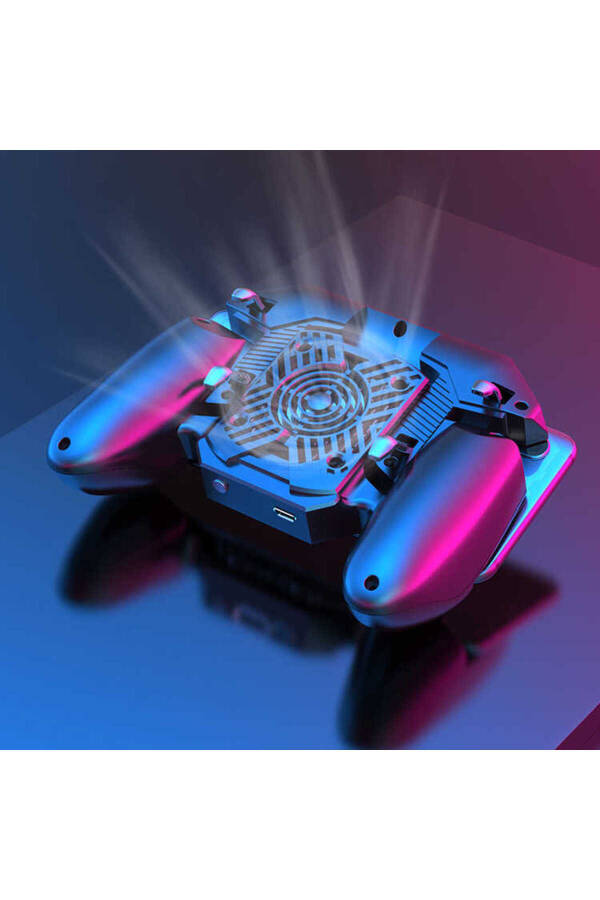 Mobile Game Controller with Cooling Fan, Phone Holder, LED Display and Cooling Feature - 3