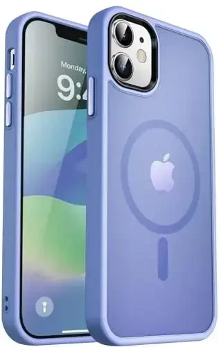 MOCCA Strong Magnetic for iPhone 12 Case/iPhone 12 Pro Case, [Compatible with Magsafe][Mil-Grade Drop Protection] Slim Shockproof Translucent Protective Phone Case for iPhone 12/12 Pro 6.1“, Blue 