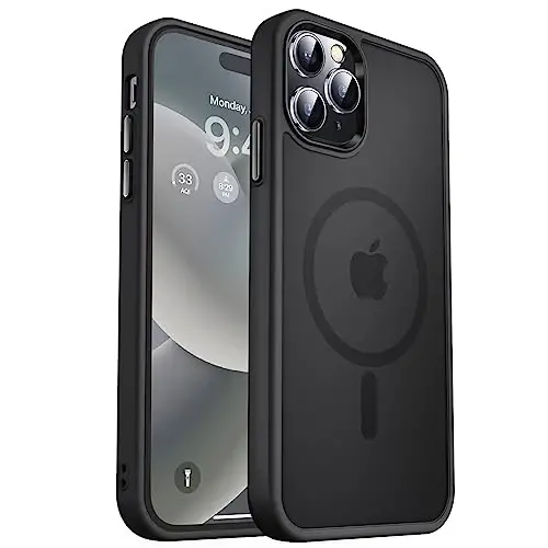MOCCA iPhone 14 Pro Max Kılıfı için Güçlü Manyetik [Magsafe Uyumlu] [10FT Askeri Sınıf Koruyucu] Yarı Saydam Mat İnce Darbeye Dayanıklı iPhone 14 Pro Max 6.7