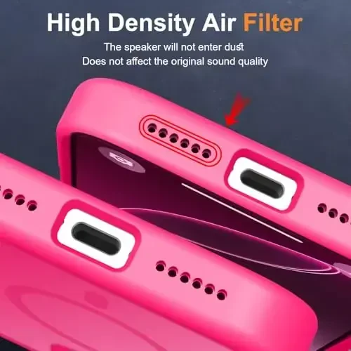 MOCCA iPhone 16 Pro uchun kuchli magnitli telefon gʻilofi, [Magsafe bilan mos][16FT harbiy standartga mos tushishdan himoya] Yupqa yarim shaffof mat qoplamali himoya gʻilofi, iPhone 16 Pro uchun, och pushti - 6