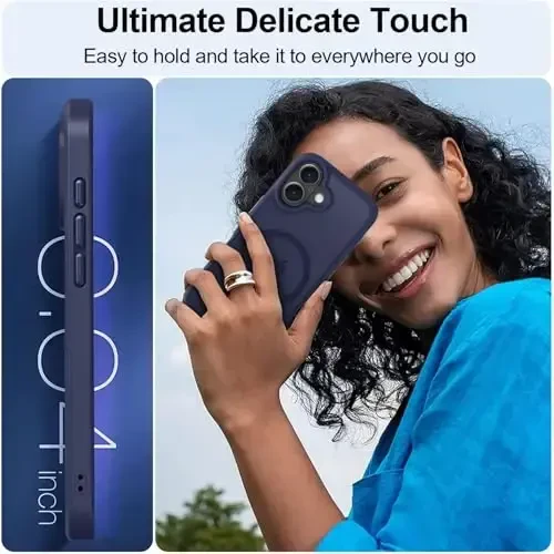 MOCCA iPhone 16 uchun kuchli magnitli g‘ilof, [Magsafe bilan mos][16 FT harbiy darajadagi zarbadan himoya] iPhone 16 telefon g‘ilofi 6.1