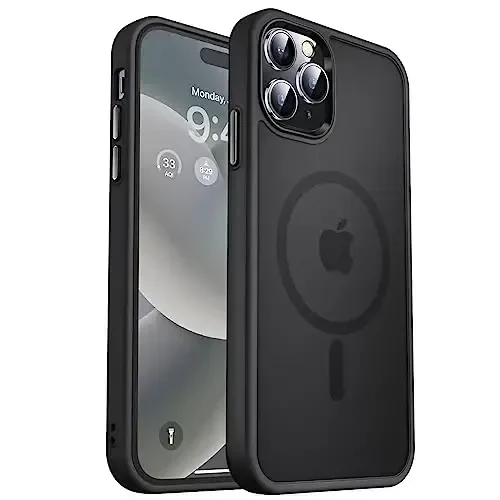 MOCCA Strong Magnetic for iPhone 14 Pro Max Case [Compatible with Magsafe] [10FT Military Grade Protective] Translucent Matte Slim Shockproof Case for iPhone 14 Pro Max 6.7