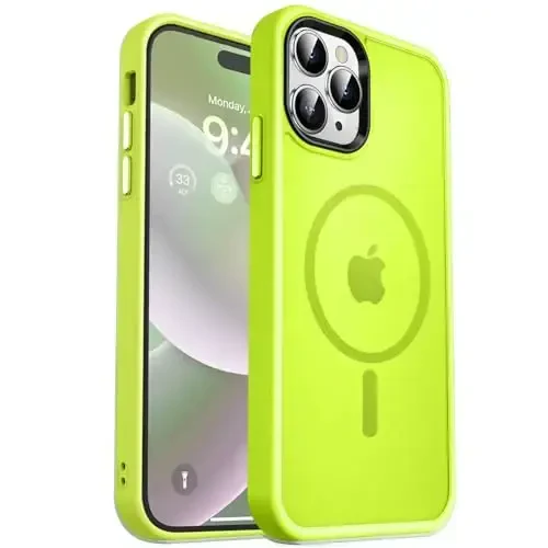 MOCCA Strong Magnetic for iPhone 14 Pro Max Case [Compatible with Magsafe] [10FT Military Grade Protective] Translucent Matte Slim Shockproof Case for iPhone 14 Pro Max 6.7