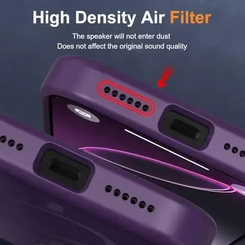 MOCCA Strong Magnetic for iPhone 16 Pro Phone Case, [Compatible with Magsafe][16FT Mil-Grade Drop Protection] Slim Thin Translucent Matte Protective Cover Case for iPhone 16 Pro Case, Deep Purple - 6