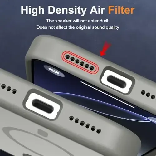 MOCCA Strong Magnetic for iPhone 16 Pro Phone Case, [Compatible with Magsafe][16FT Mil-Grade Drop Protection] Slim Thin Translucent Matte Protective Cover Case for iPhone 16 Pro Case, Titanium Gray - 6