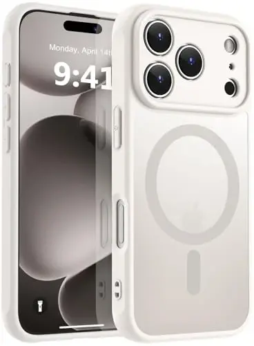 MOCCA Strong Magnetic for iPhone 16e Case [Magsafe bilan mos] [To'liq kamera himoyasi] iPhone 16e Phone Case 6.1'' uchun ingichka shaffof mat zarbga chidamli qopqoq, tosh 