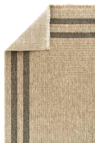 Mocha 668 Black Carpet Rug Living Room Kitchen Hallway Cut Runner Jute Woven Machine-Made Carpet - Black 2 - 5