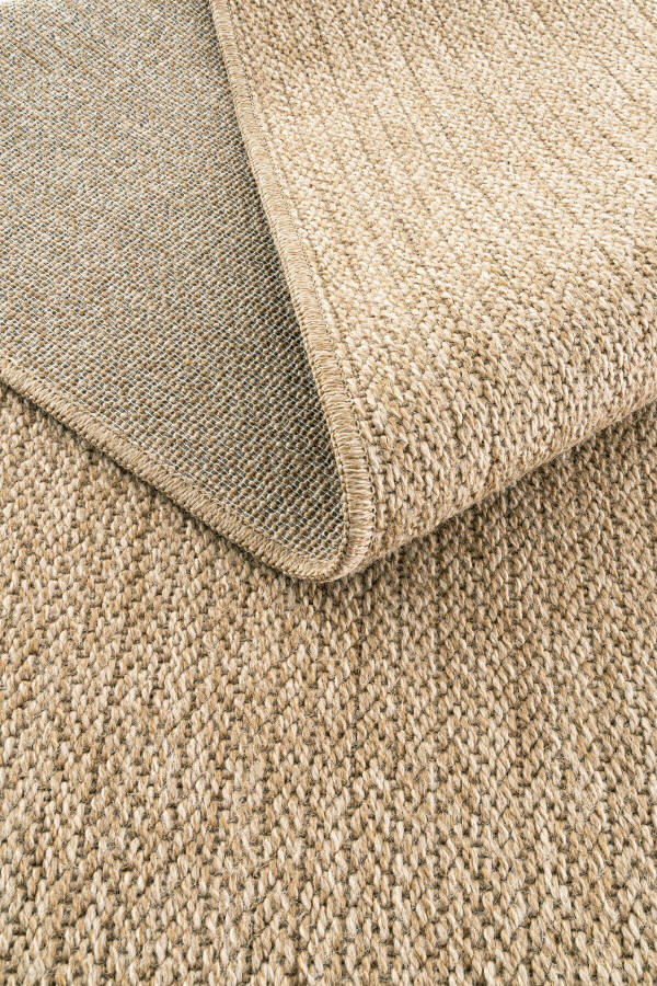 Mocha 670 Beige Carpet Rug Living Room Kitchen Corridor Runner Jute Wicker Look Woven Machine Carpet - 7