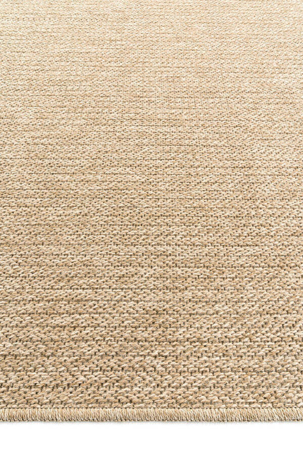 Mocha 670 Beige Carpet Rug Living Room Kitchen Corridor Runner Jute Wicker Look Woven Machine Carpet - 7