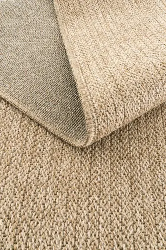 Mocha 670 Beige Carpet Rug Living Room Kitchen Hallway Cut Runner Jute Wicker Look Woven Machine Carpet-Beige 4 - 2