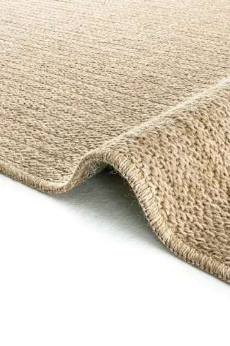 Mocha 670 Beige Carpet Rug Living Room Kitchen Hallway Cut Runner Jute Wicker Look Woven Machine Carpet-Beige 4 - 7