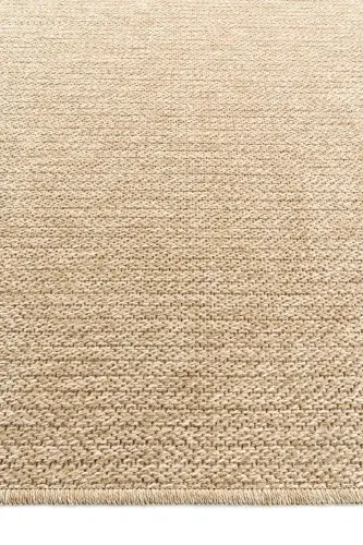 Mocha 670 Bej Halı Kilim Salon Mutfak Koridor Yolluk Jüt Hasır Görünümlü Dokuma Makine Halı-Bej 6 - 6