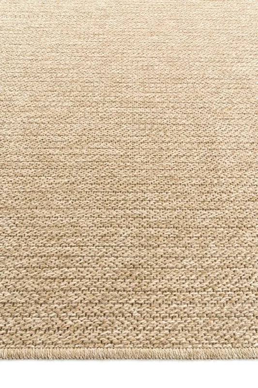 Mocha 670 Bej Halı Kilim Salon Mutfak Koridor Yolluk Jüt Hasır Görünümlü Dokuma Makine Halı-Bej 6 - 6