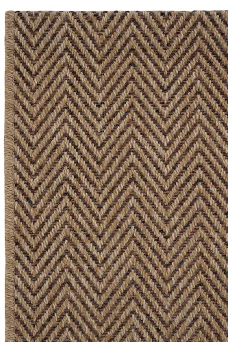 Mocha 671 Kahverengi Halı Kilim Hasır Görünümlü Bohem Kesme İnce Leke Tutmayan Salon Mutfak Halısı-Kahverengi 2 - 3