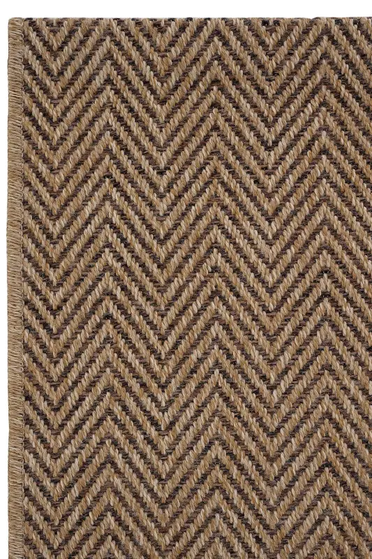 Mocha 671 Kahverengi Halı Kilim Hasır Görünümlü Bohem Kesme İnce Leke Tutmayan Salon Mutfak Halısı-Kahverengi 2 - 3