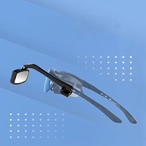 Mochalight Bicycle Cycling Glasses Rearview Mirror, Multi-angle Adjustable Mini Helmet Reflector, Riding Accessories - Mochalight