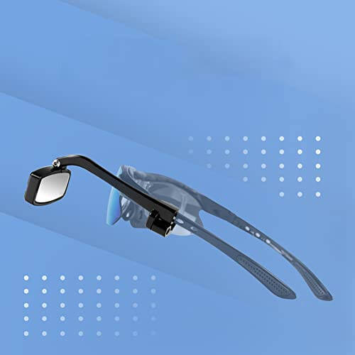 Mochalight Bicycle Cycling Glasses Rearview Mirror, Multi-angle Adjustable Mini Helmet Reflector, Riding Accessories - 1