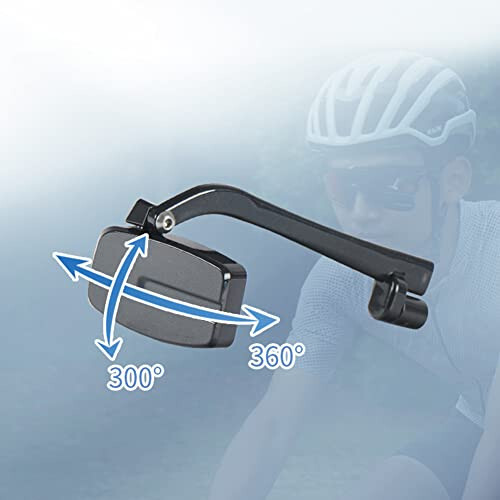 Mochalight Bicycle Cycling Glasses Rearview Mirror, Multi-angle Adjustable Mini Helmet Reflector, Riding Accessories - 6