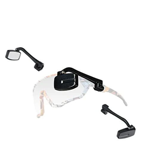 Mochalight Bicycle Cycling Glasses Rearview Mirror,Multi-angle Adjustable Mini Helmet Reflector,Riding Accessories - 3