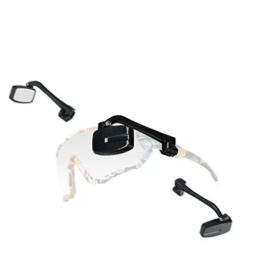 Mochalight Bicycle Cycling Glasses Rearview Mirror,Multi-angle Adjustable Mini Helmet Reflector,Riding Accessories - 3
