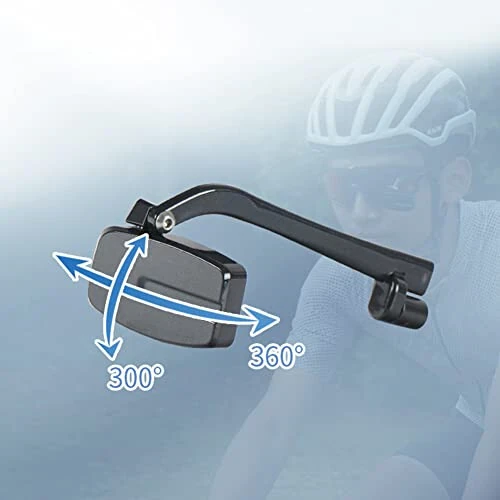Mochalight Bicycle Cycling Glasses Rearview Mirror,Multi-angle Adjustable Mini Helmet Reflector,Riding Accessories - 6