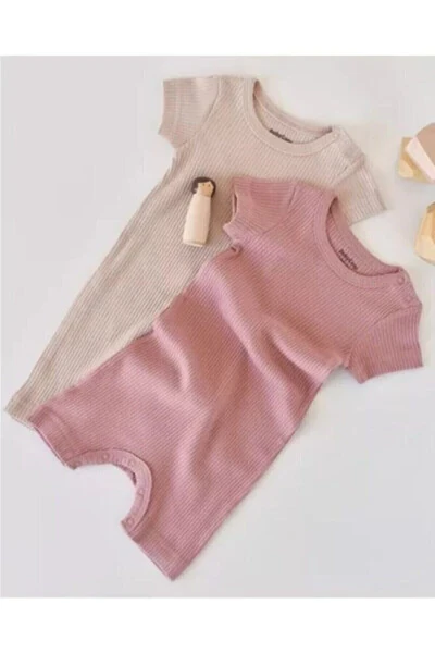 Modal 2 Piece Short Baby Romper - Csym11407 - 2
