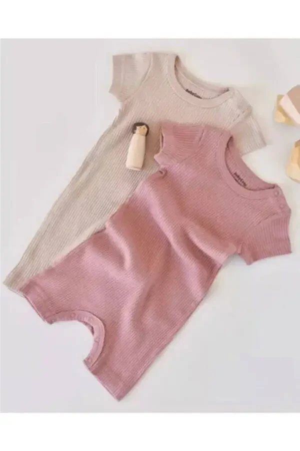 Modal 2 Piece Short Baby Romper - Csym11407 - 1