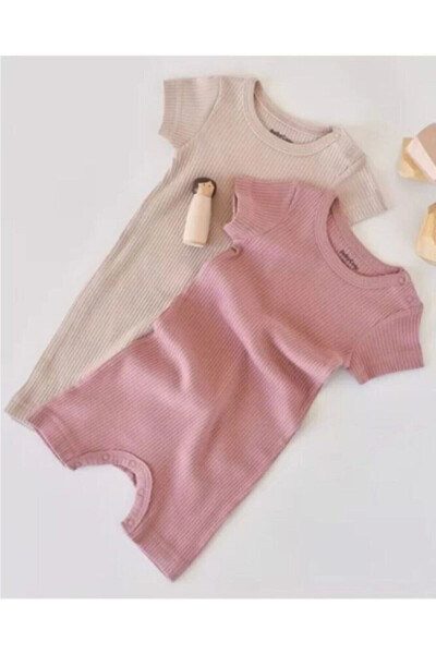 Modal 2 qismli qisqa chaqaloq kombinezoni - Csym11407 - BABYCOSY