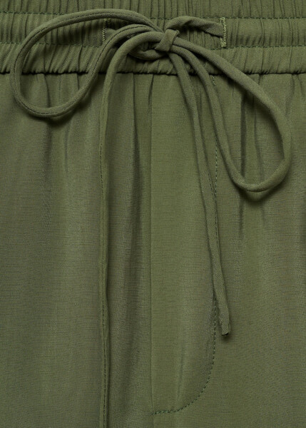 Modal straight leg pants - Forest Green - 6