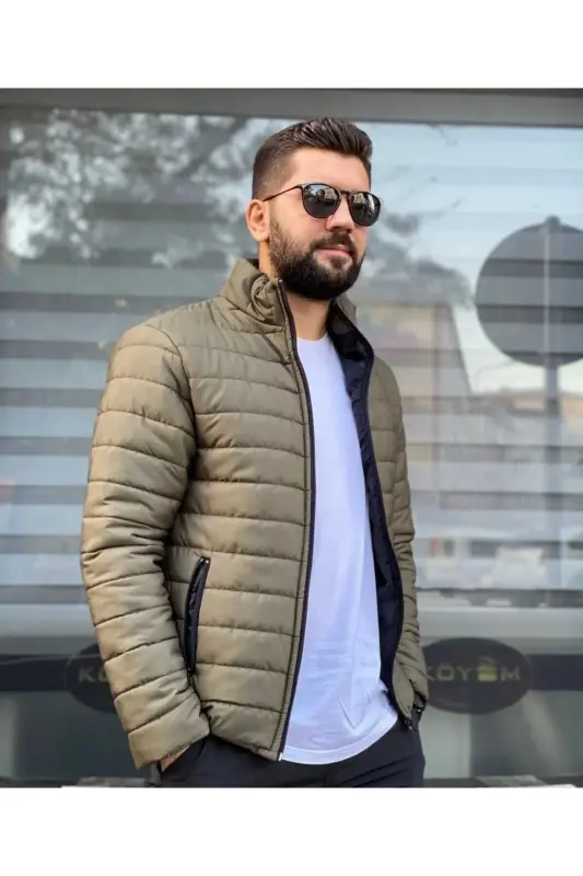 MODATREND Erkek Şişme Astarlı Mont Ceket - HAKİ. - 2