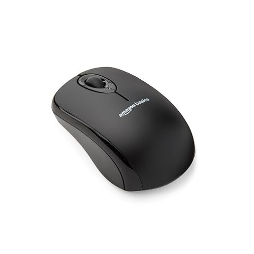 Modazone Basics 2.4 Ghz Wireless Optical Computer Mouse with USB Nano Receiver, Black - 1