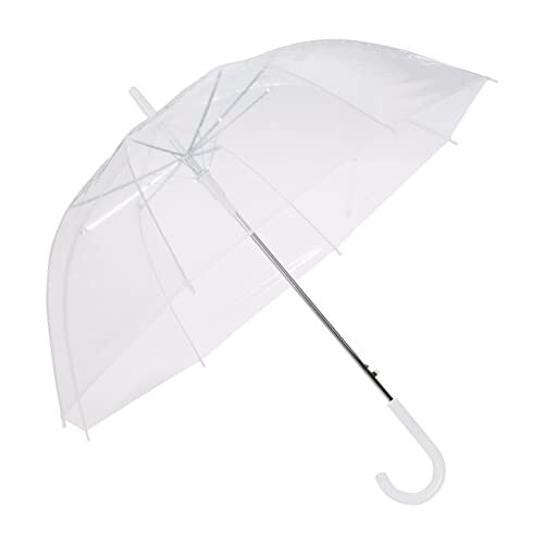 Modazone Basics Clear Bubble Umbrella, Round, 34.5 inch - 1