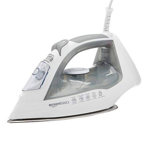 Modazone Basics Stainless Steel Soleplate Steam Iron, 1700-Watt, Gray, 1.62ft - 1