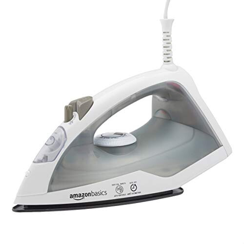 Modazone Basics Teflon Soleplate Steam Iron, 1200-Watt, Gray, 1.31ft - 1