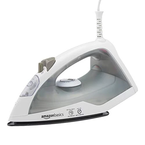 Modazone Basics Teflon Soleplate Steam Iron, 1200-Watt, Gray, 1.31ft - Amazon Basics