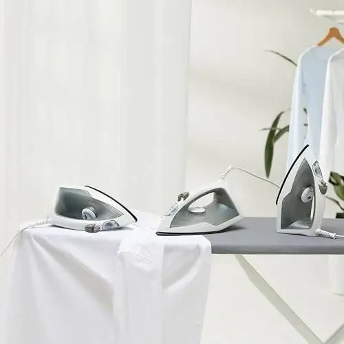 Modazone Basics Teflon Soleplate Steam Iron, 1200-Watt, Gray, 1.31ft - 6