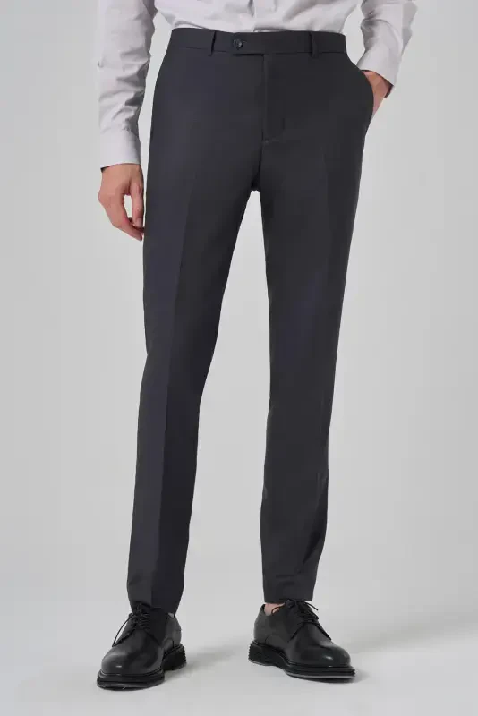 Modazone Erkak Antrasit Klassik Slim Fit Tor Kesimli Shim - 3