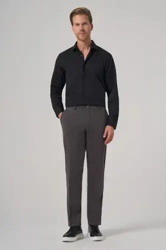 Modazone Erkak Antratsit Paxta Trend Dynamic Fit Chino Shim - 3