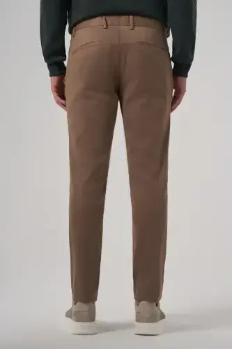 Modazone Erkak Bej Paxta Trend Slim Fit Chino Shim - 5