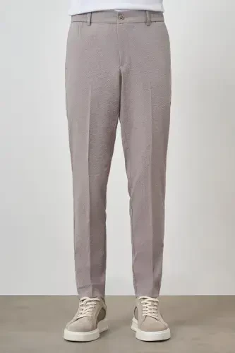 Modazone Erkak Bej Polyester Rezina Trend Slim Fit Shim 