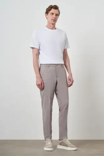 Modazone Erkak Bej Polyester Rezina Trend Slim Fit Shim - 2