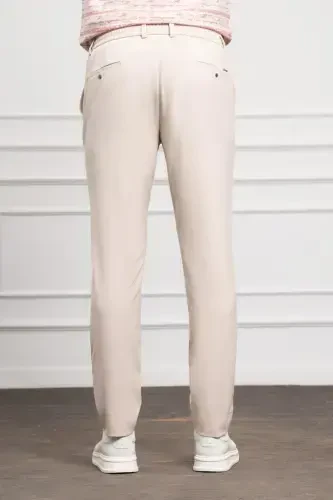 Modazone Erkak Bej Slim Fit Tor Kesimli Ipli Jogger Shim - 3