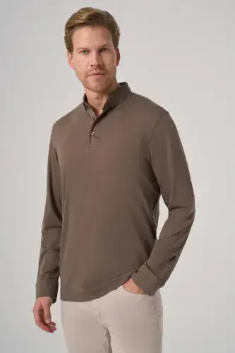 Modazone Erkak Chogʻa yashili Trend Polo Yoqali Rayon Svitchot - MORVEN (1)