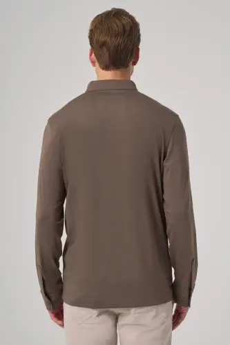 Modazone Erkak Chogʻa yashili Trend Polo Yoqali Rayon Svitchot - 5