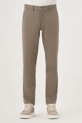 Modazone Erkak Chog'a yashili yozgi paxta yon cho'ntak Slim Fit Chino shim 