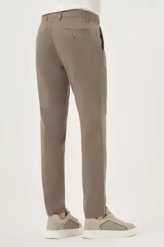 Modazone Erkak Chog'a yashili yozgi paxta yon cho'ntak Slim Fit Chino shim - 3