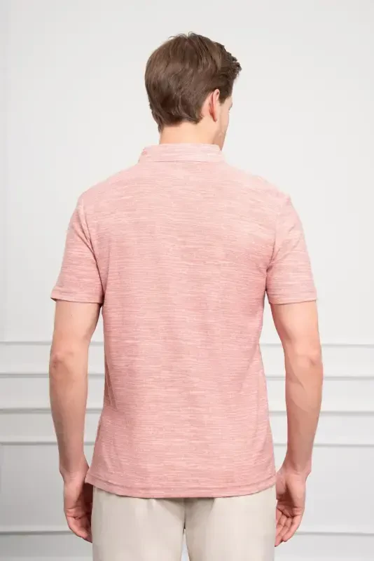 Modazone Erkak Gʻisht Trend Apache Yoqali Dynamic Fit Qisqa Yengli Koʻylak - 5